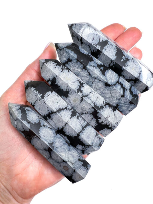 Snowflake Obsidian point