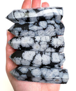 Snowflake Obsidian point