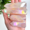 Aura Rose Quartz point