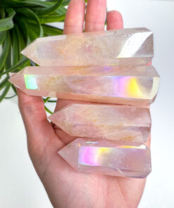 Aura Rose Quartz point