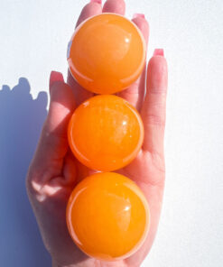 Orange Calcite sphere