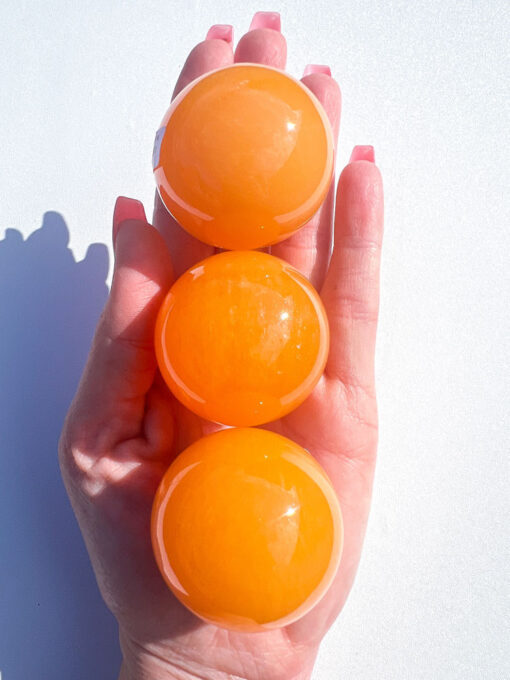 Orange Calcite sphere