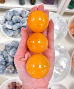 Orange Calcite sphere