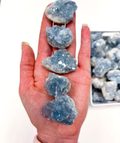 Celestite crystal cluster