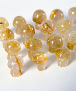 Golden Rutile Quartz mushroom