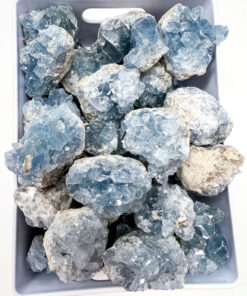 Celestite crystal cluster