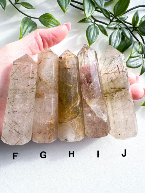 Golden Rutile Quartz point