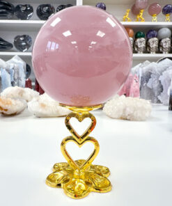 star Rose Quartz sphere