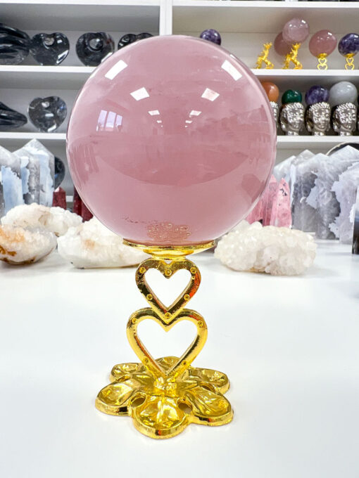 star Rose Quartz sphere