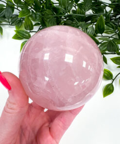 star Rose Quartz sphere