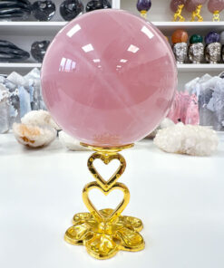 star Rose Quartz sphere