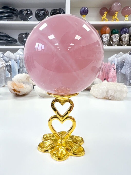 star Rose Quartz sphere