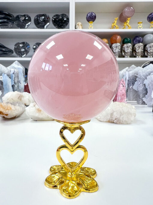 star Rose Quartz sphere