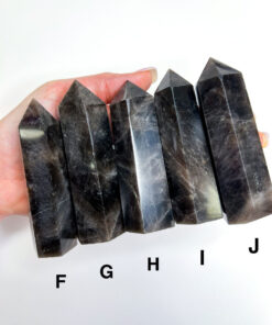 Black Rose Quartz point