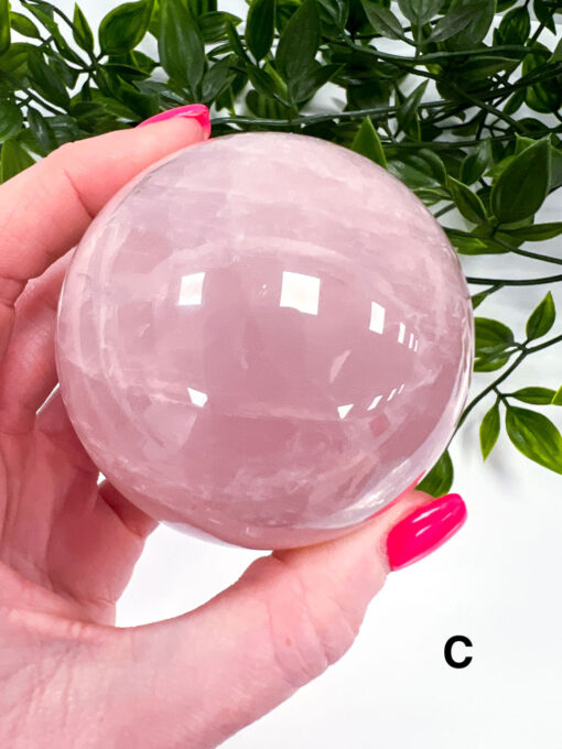 star Rose Quartz sphere