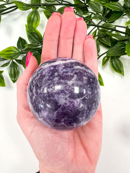 Large Lepidolite Sphere