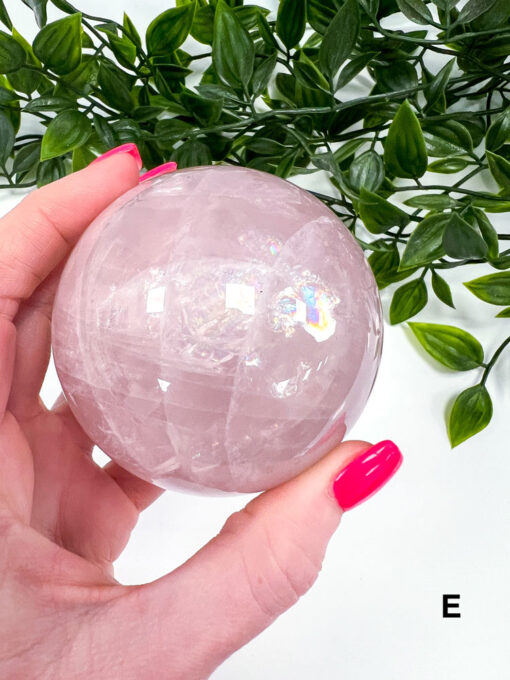 star Rose Quartz sphere