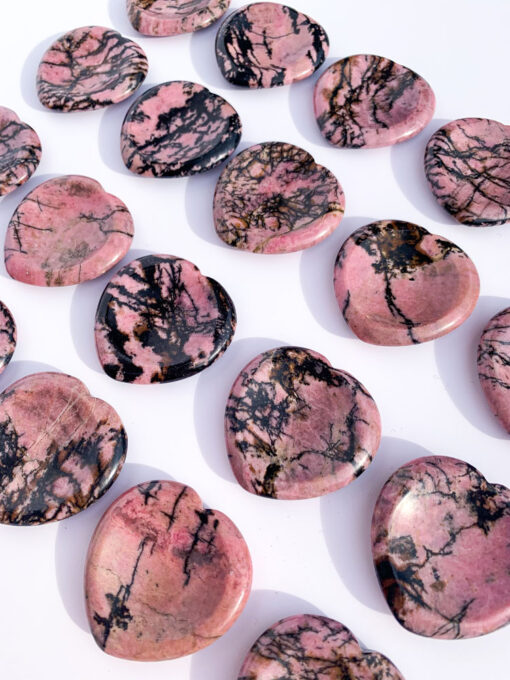 Rhodonite worry stone