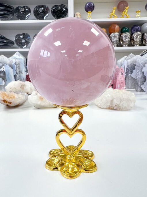 star Rose Quartz sphere