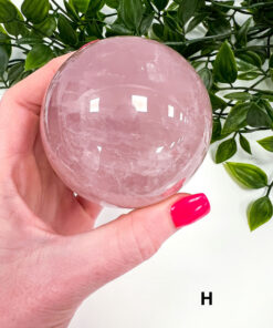 star Rose Quartz sphere