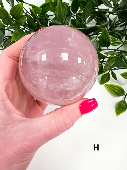 star Rose Quartz sphere