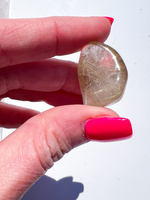 Golden Rutile Quartz tumble