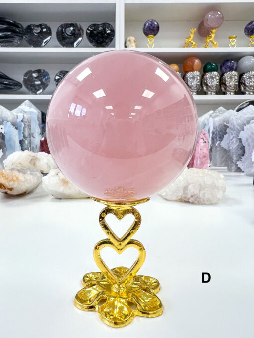 star Rose Quartz sphere