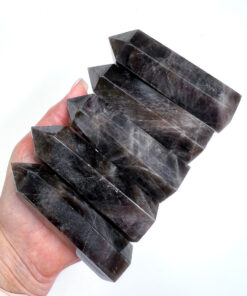 Black Rose Quartz point