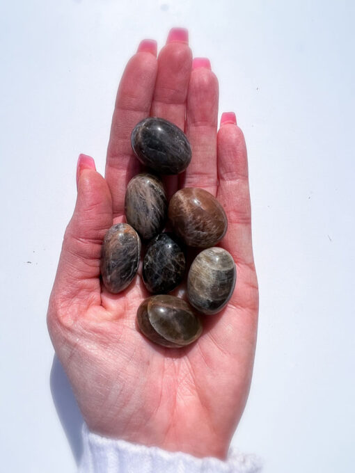 Black Moonstone tumble