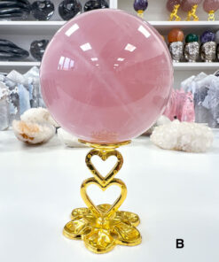 star Rose Quartz sphere