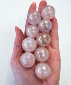 Rose Quartz Aura spheres