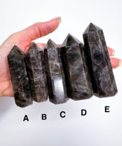 Black Rose Quartz point