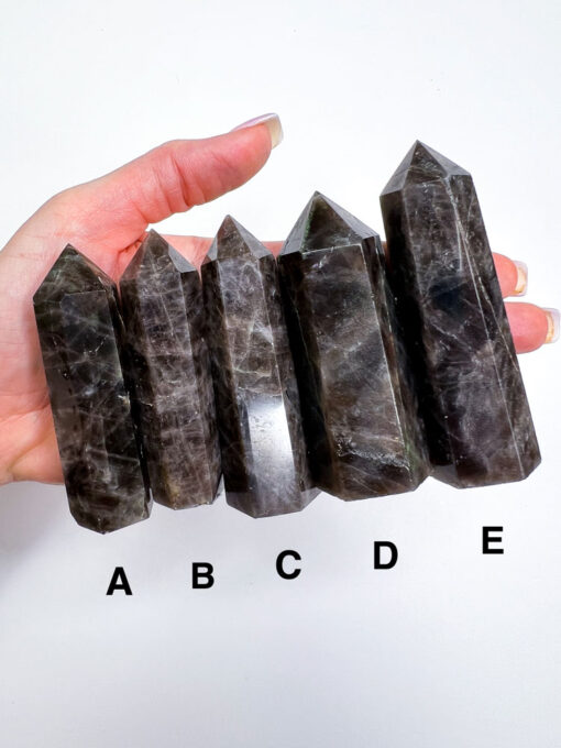 Black Rose Quartz point