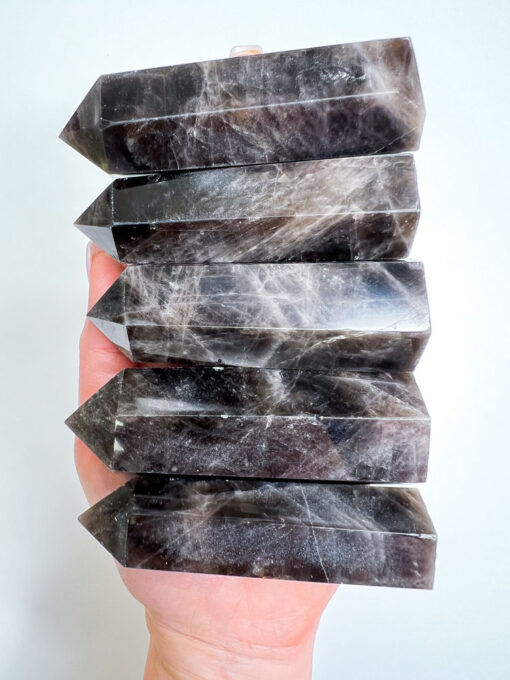 Black Rose Quartz point