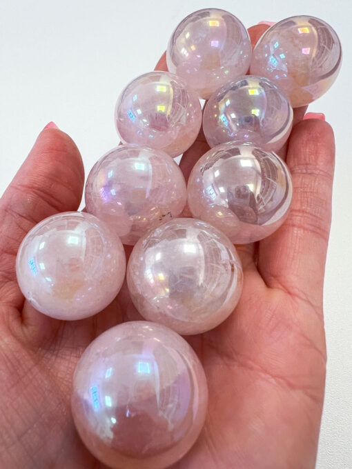 Rose Quartz Aura spheres