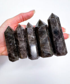 Black Rose Quartz point