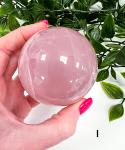 star Rose Quartz sphere