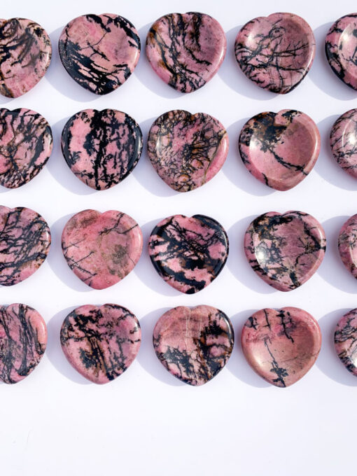 Rhodonite worry stone