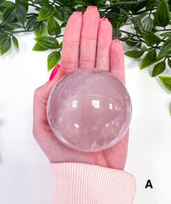 star Rose Quartz sphere