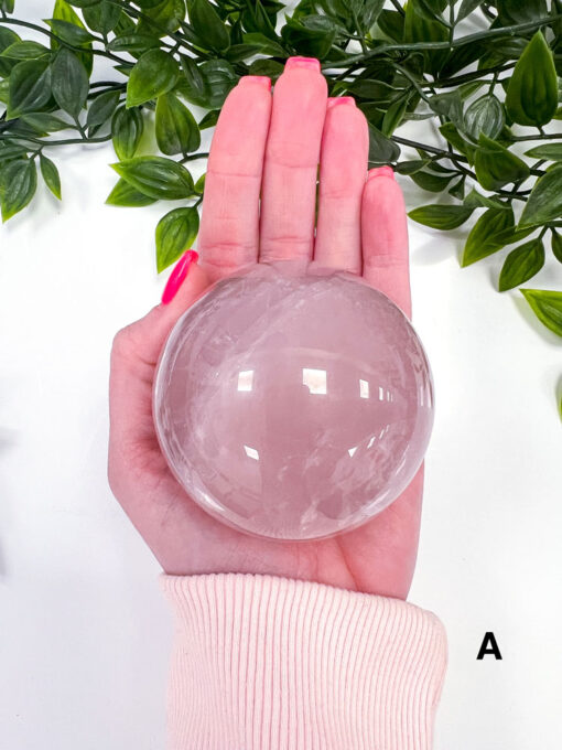 star Rose Quartz sphere