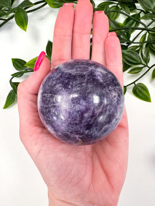 Large Lepidolite Sphere