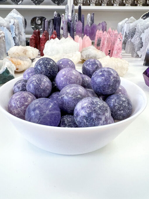 Lepidolite sphere