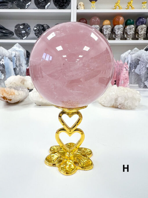 star Rose Quartz sphere