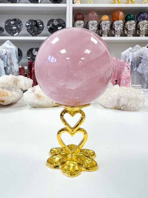 star Rose Quartz sphere