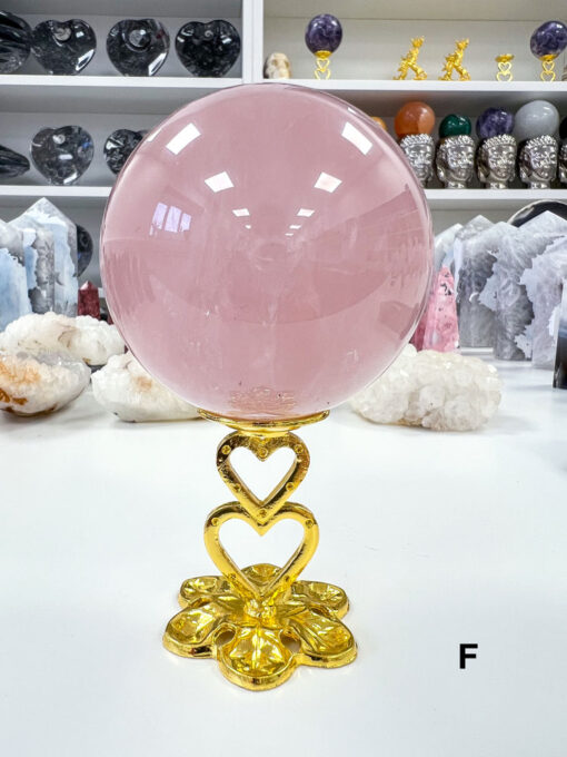 star Rose Quartz sphere