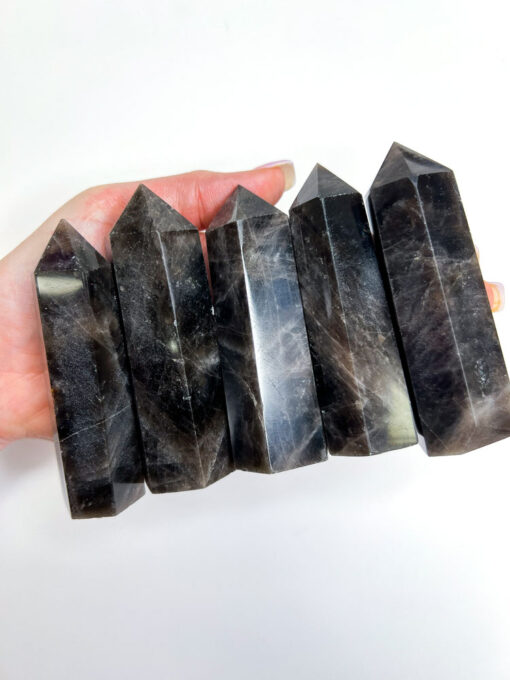 Black Rose Quartz point