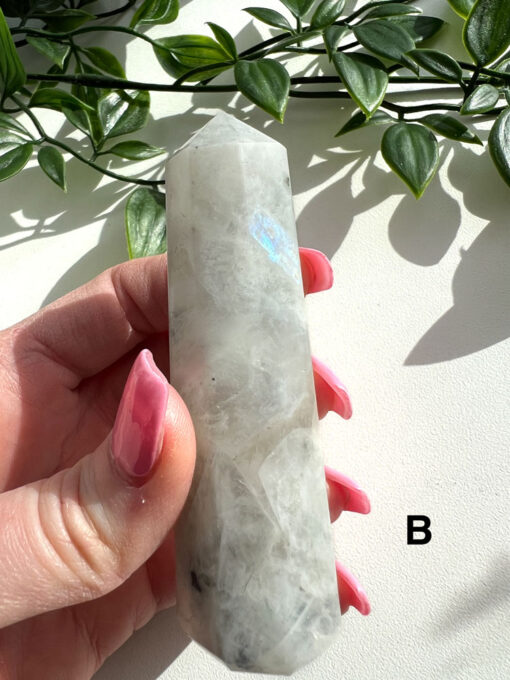 Rainbow Moonstone point