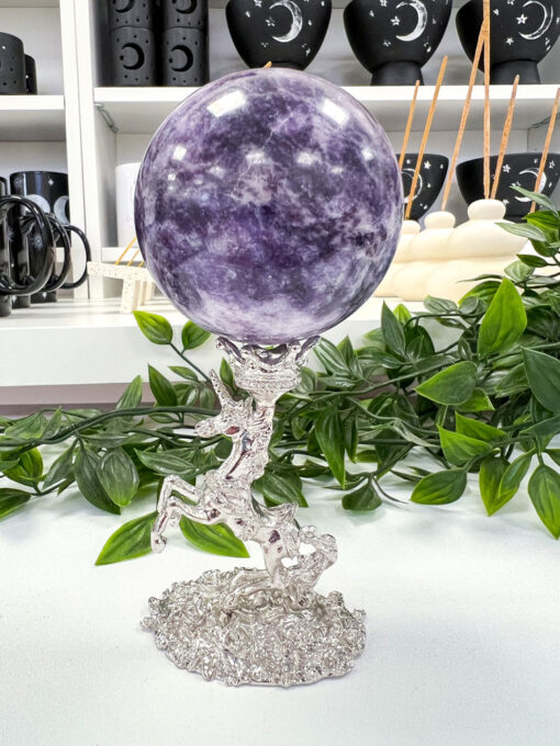 Large Lepidolite Sphere