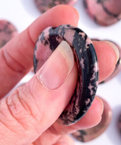 Rhodonite worry stone