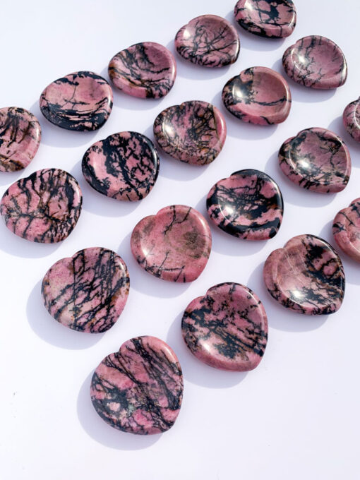 Rhodonite worry stone